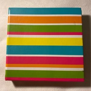 Rainbow striped notebook
